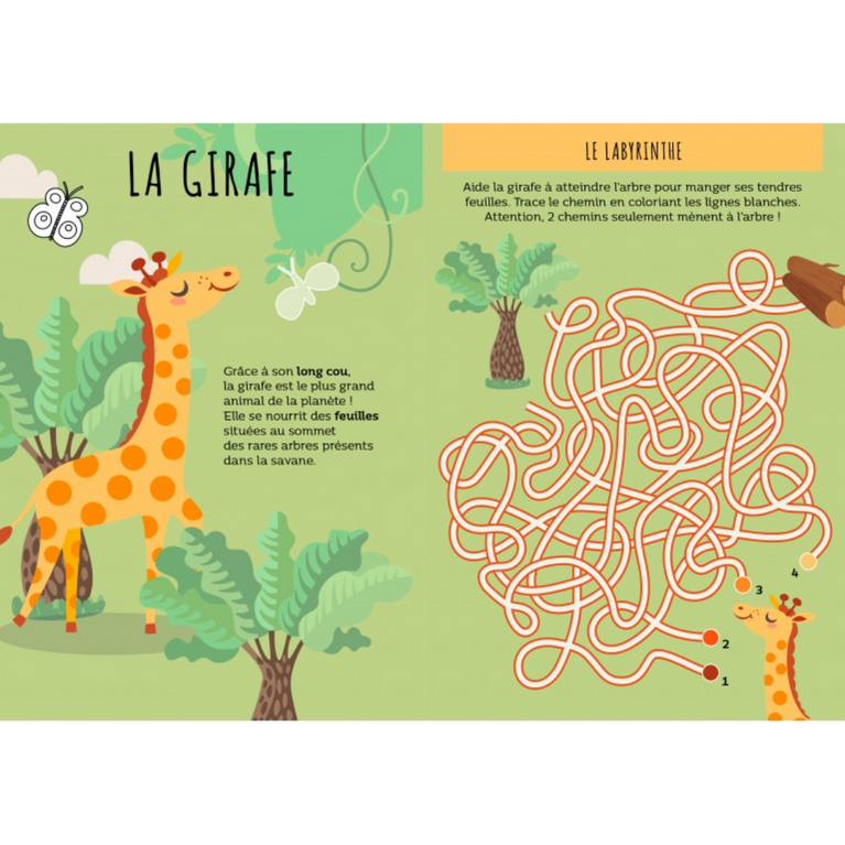 Stickers et activités - La savane