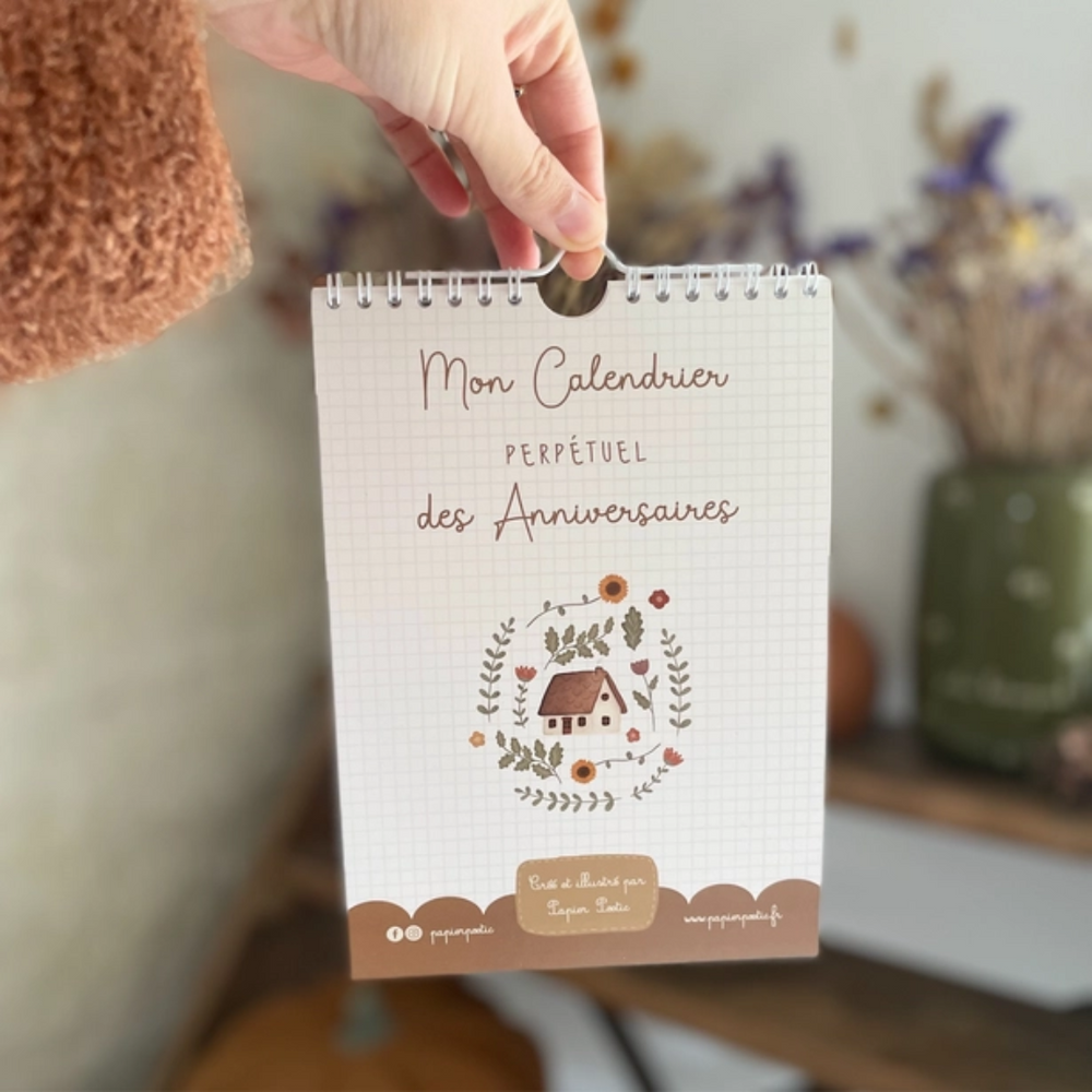 Calendrier des dates anniversaires