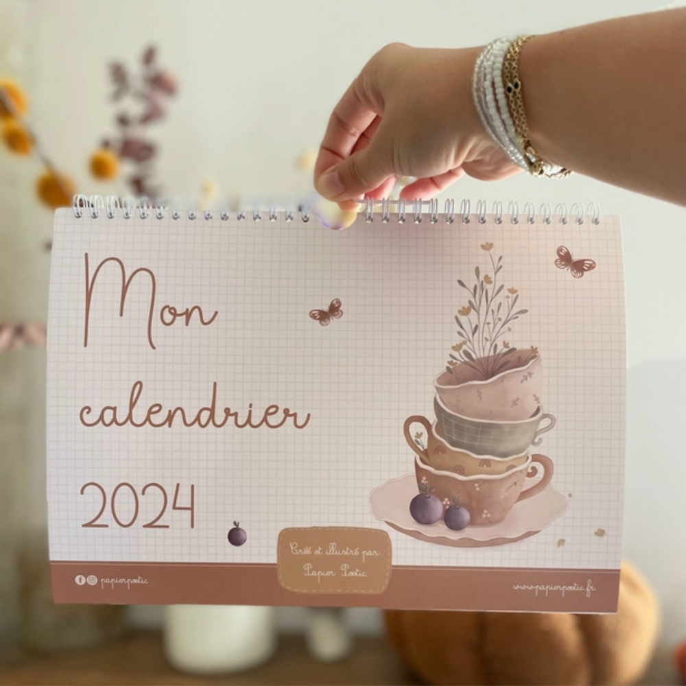 Calendrier illustré à la main -  2024
