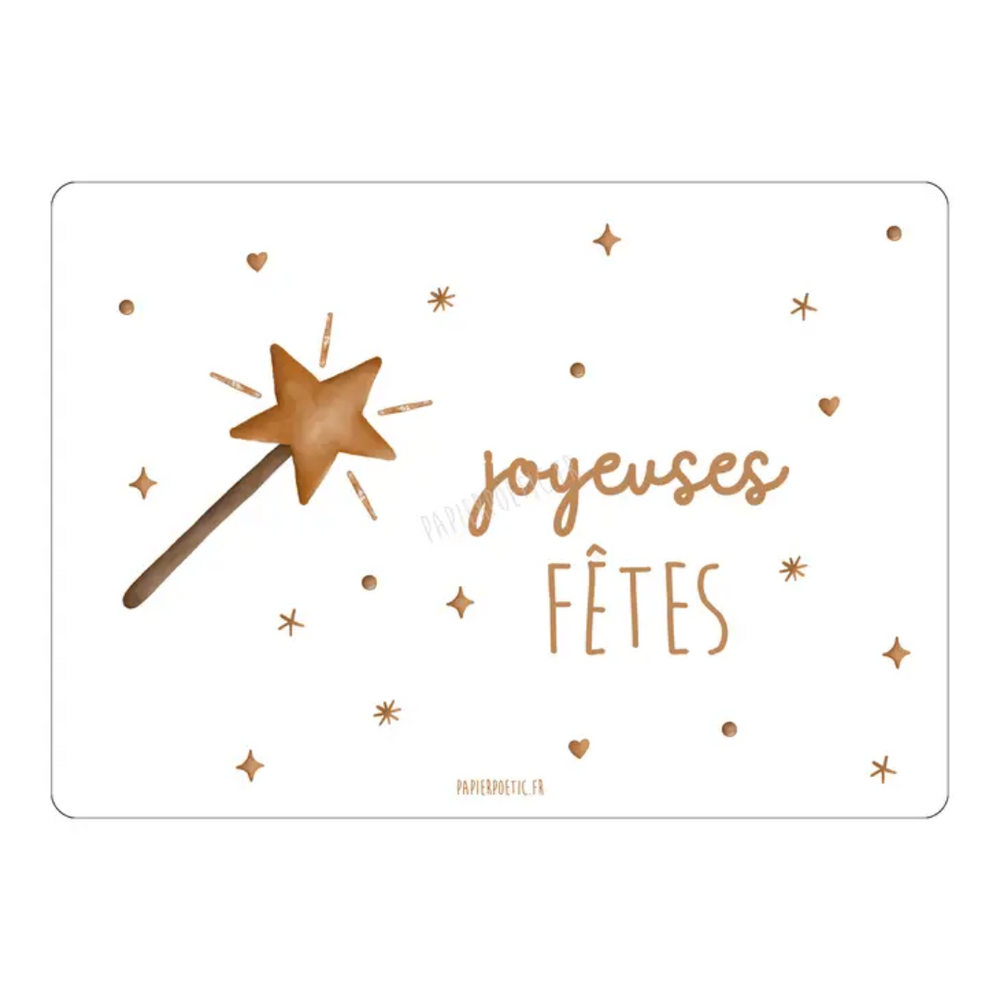 Carte "baguette de fête"