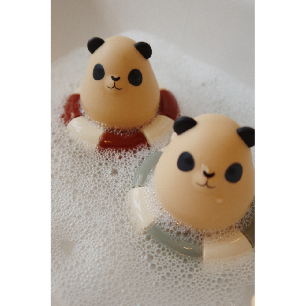 ensemble de jouets pour le bain gobelet en silicone - Panda - konges slojd