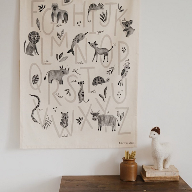 Abécédaire sur toile