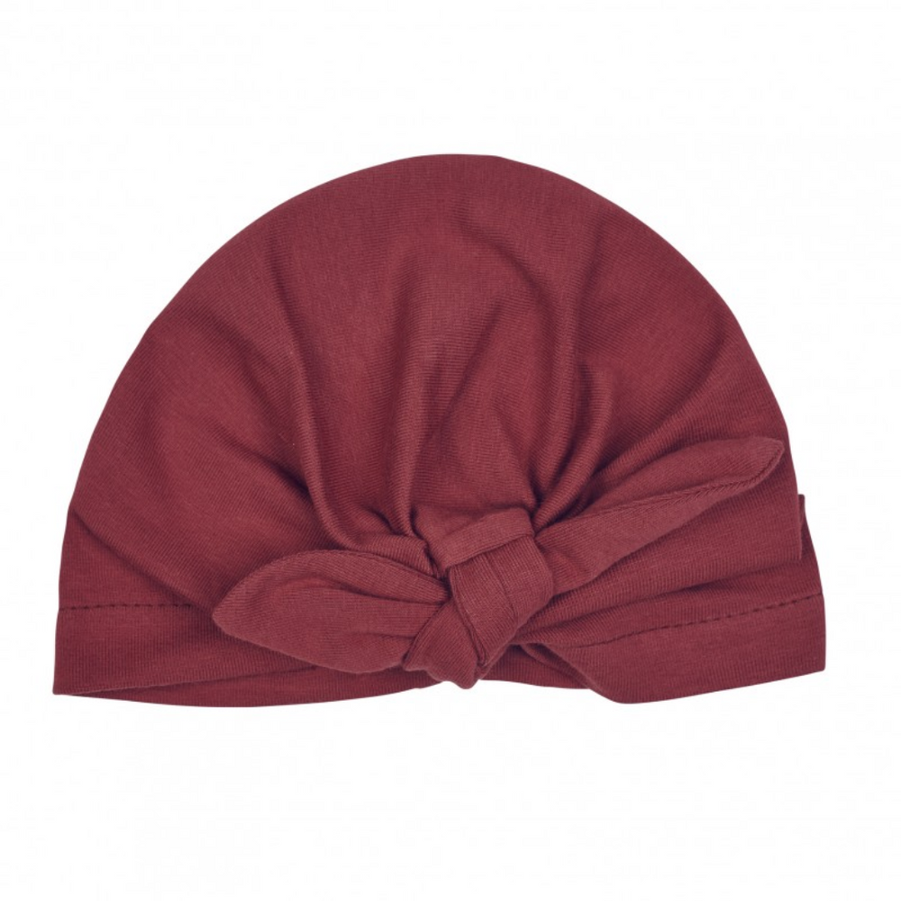 Bonnet naissance forme turban tomette