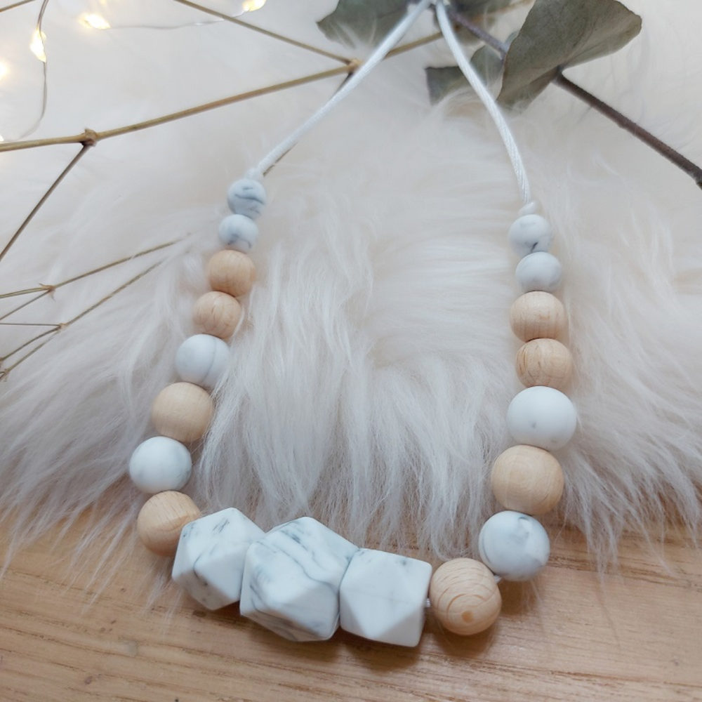 Collier de portage / allaitement - marbré