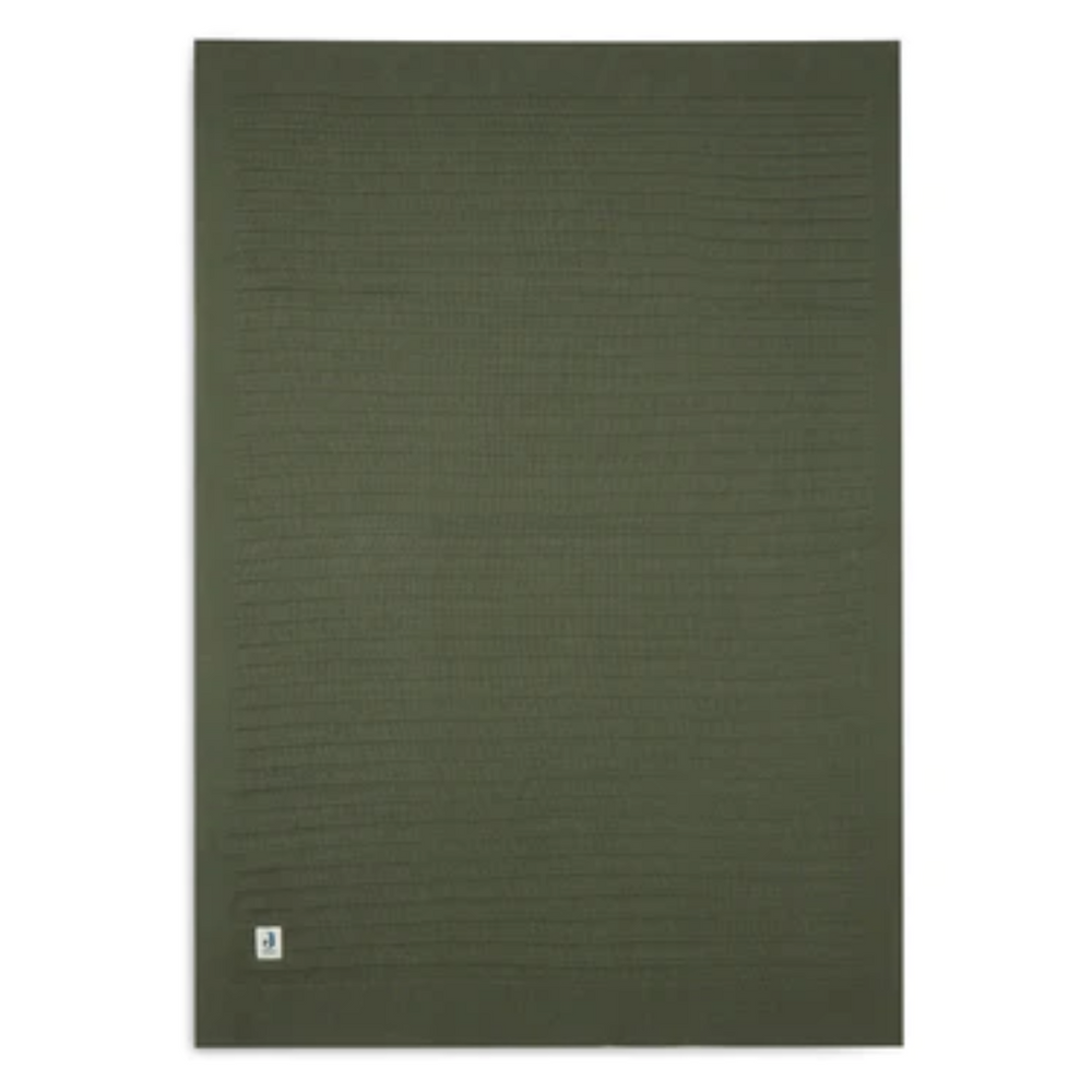 Couverture 100x150cm Pure Knit - Leaf Green