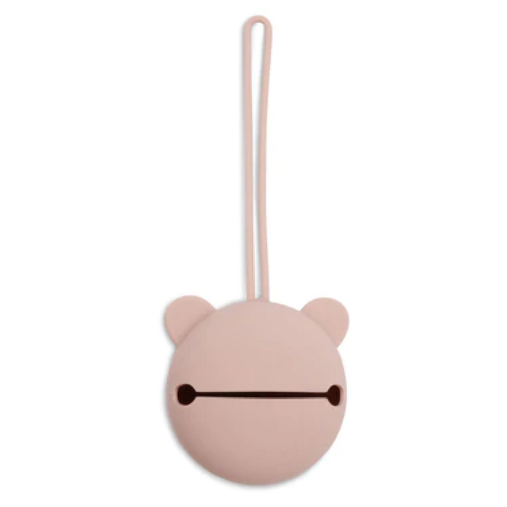 Étui à sucette en silicone Ø7cm - Rose