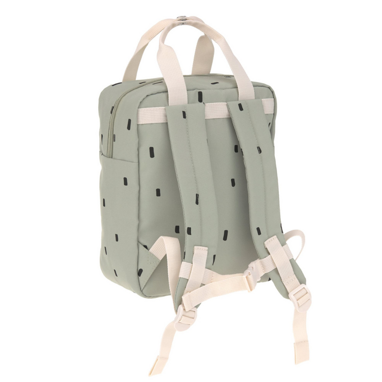 Sac à dos carré de la maternelle - Happy Prints, olive