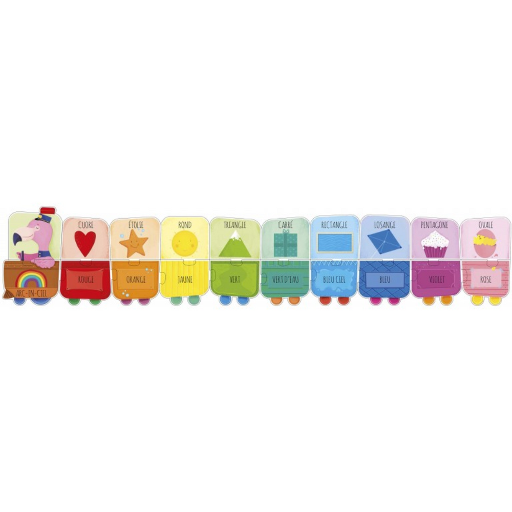 Puzzle & Livre - Apprends tes formes & couleurs