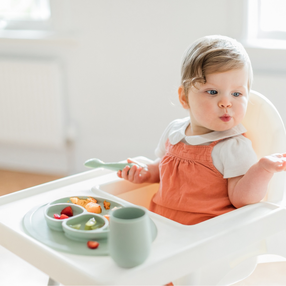 Assiette 2en1 - Mini mat EZPZ - Sage