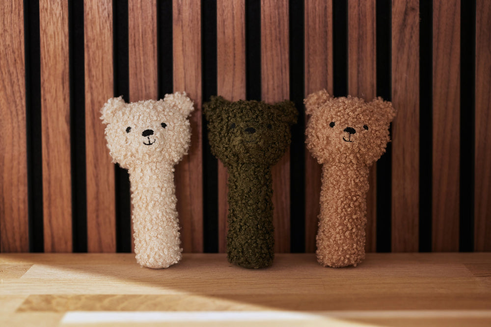 Hochet teddy bear naturel
