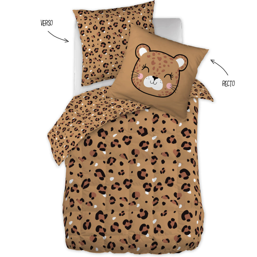 Couette imprimée 140 x 200 cm + 1 taie d’oreiller 63 x 63 cm Coton imprimé LOLA