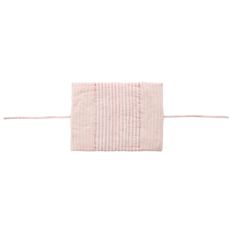 Protège-carnet de santé rayé vieux rose – Soft Stripes