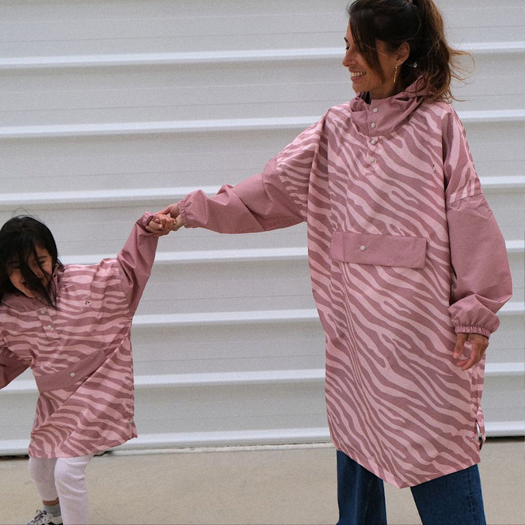 Poncho de pluie long enfant - zebra