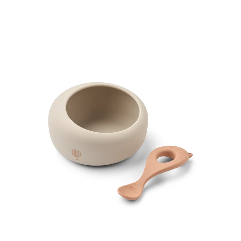 Bol + cuillière - Enfant sauvage / Rosey