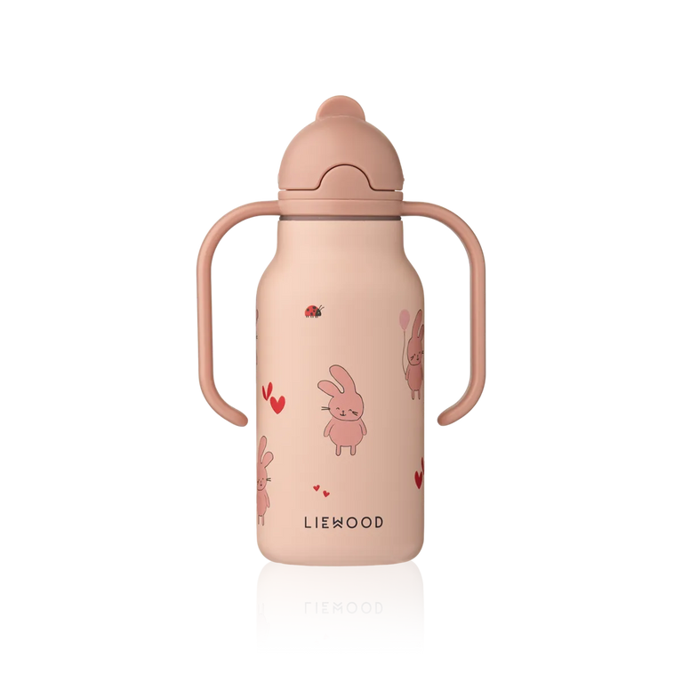 Gourde isotherme 250ml - enfant sauvage rosey