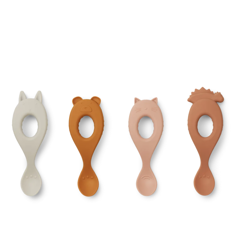 Cuillère en silicone Liva pack de 4