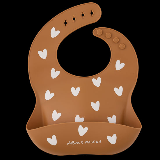 Bavoir silicone - caramel