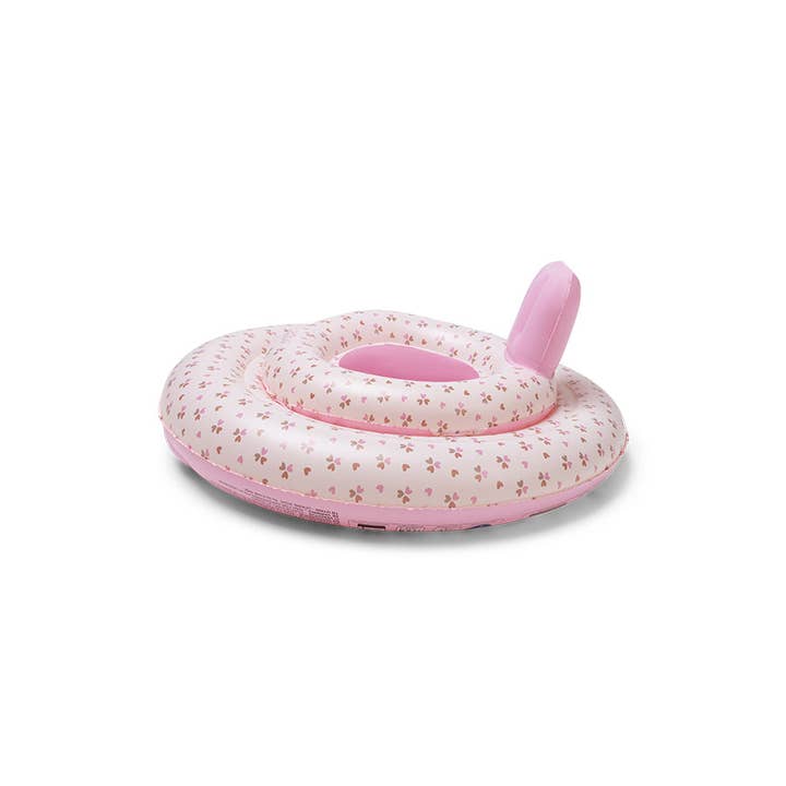 Bouée pour bébé - Rose - Cœurs douillets - 0/1 an