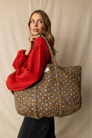 Cabas Samba - LÉOPARD TAPENADE