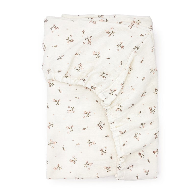 Drap housse 60x120cm - roseberry