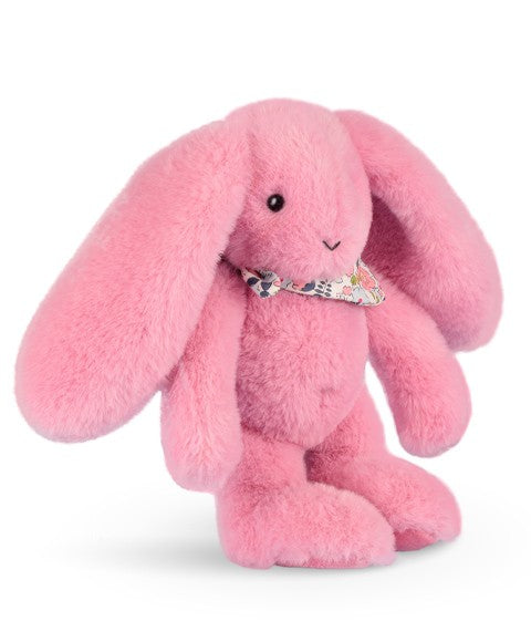 Peluche lapin rose 25 cm - Lapin Fleurette