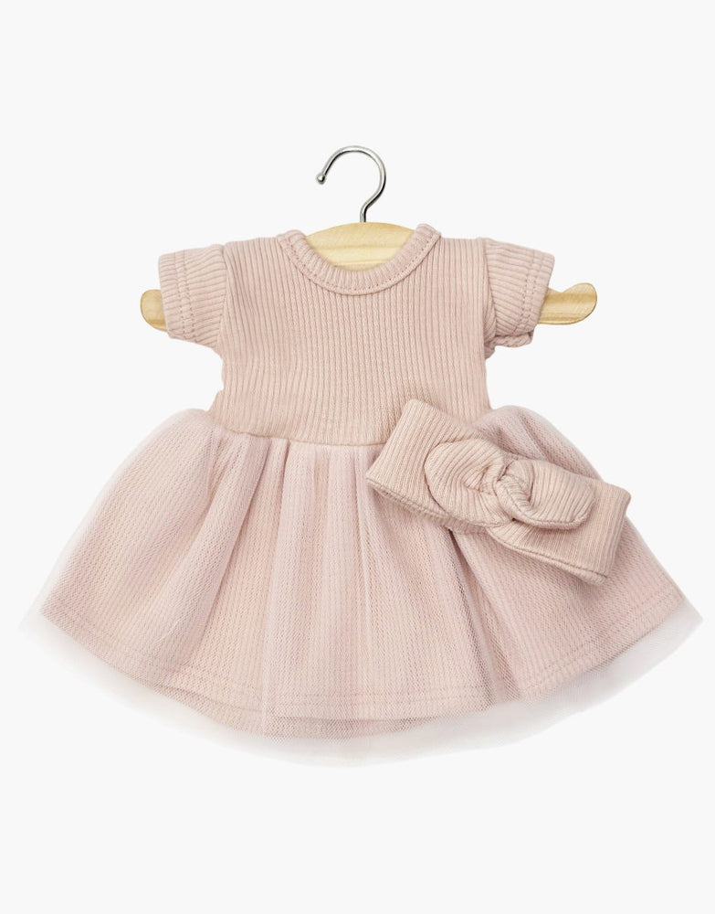 Babies – Tutu Rosana à manches courtes et son headband rose pétale