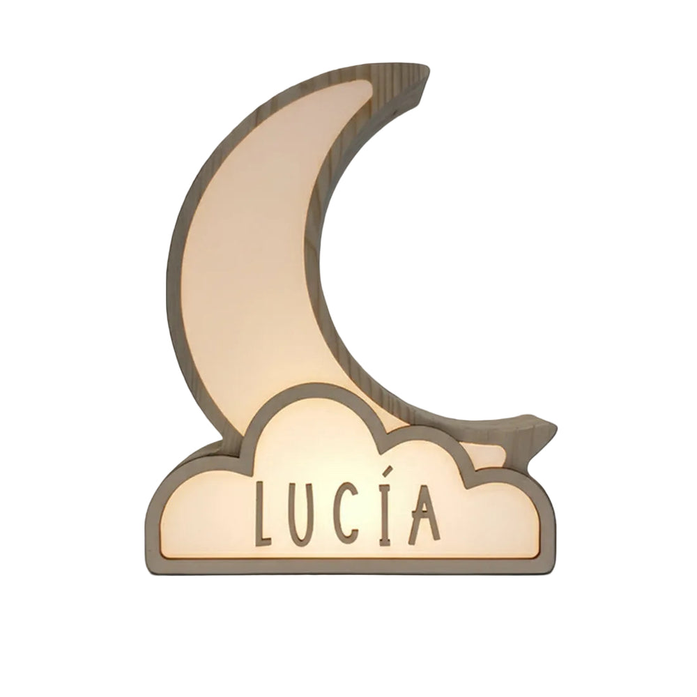 Veilleuse lune personnalisable - grand modèle