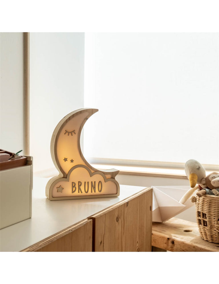 Veilleuse lune personnalisable - grand modèle