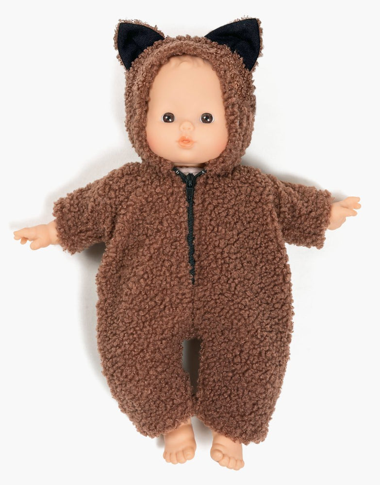 Babies – Combinaison P’tit chat en bouclette marron