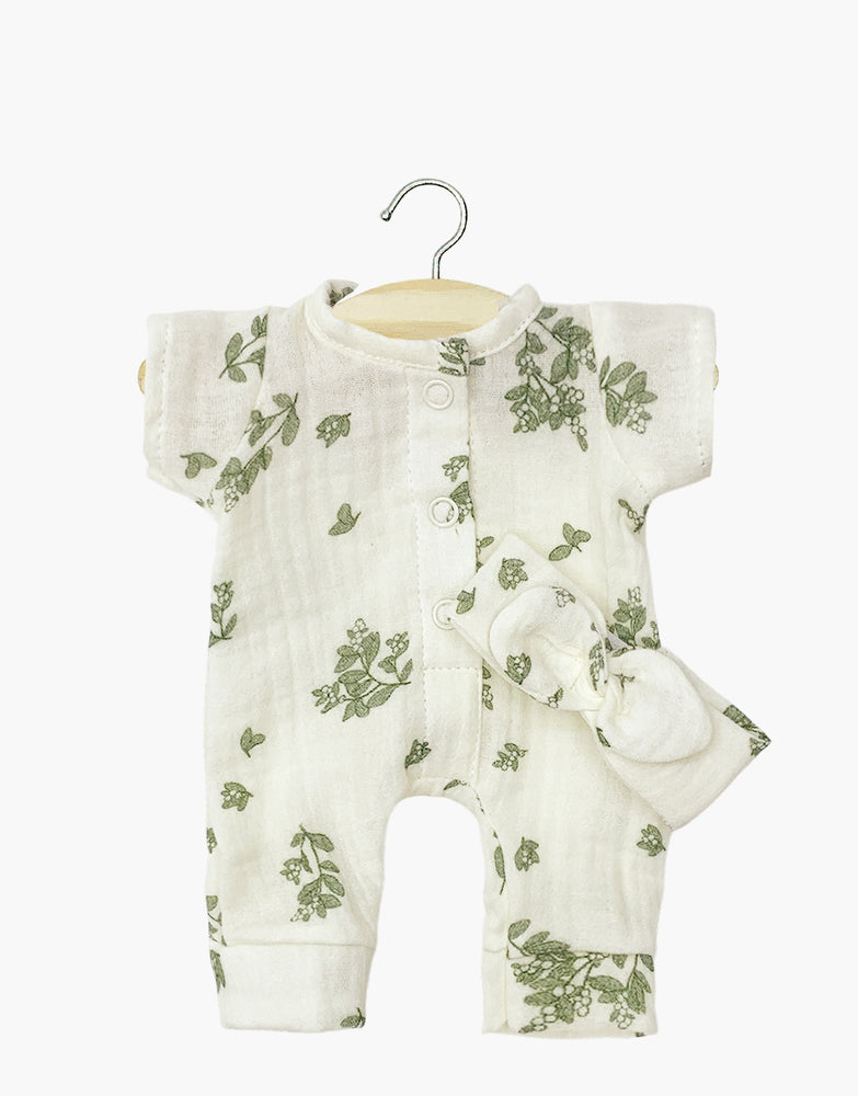 Babies – Combinaison Lili et son headband en gaze de coton Gui