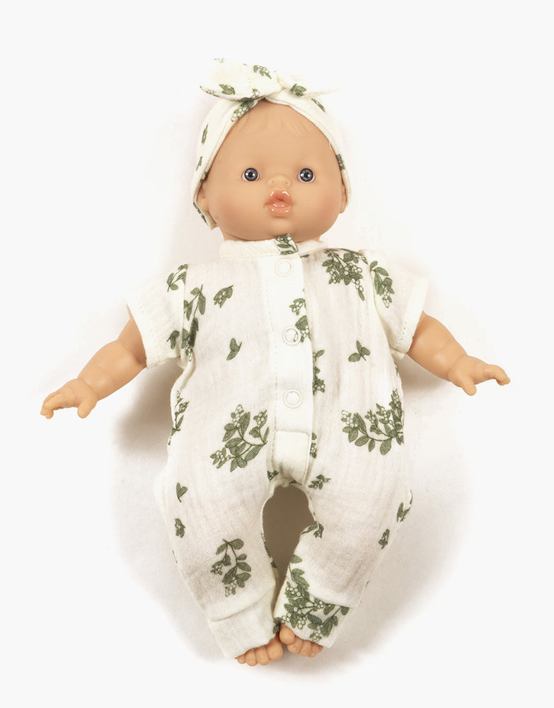 Babies – Combinaison Lili et son headband en gaze de coton Gui