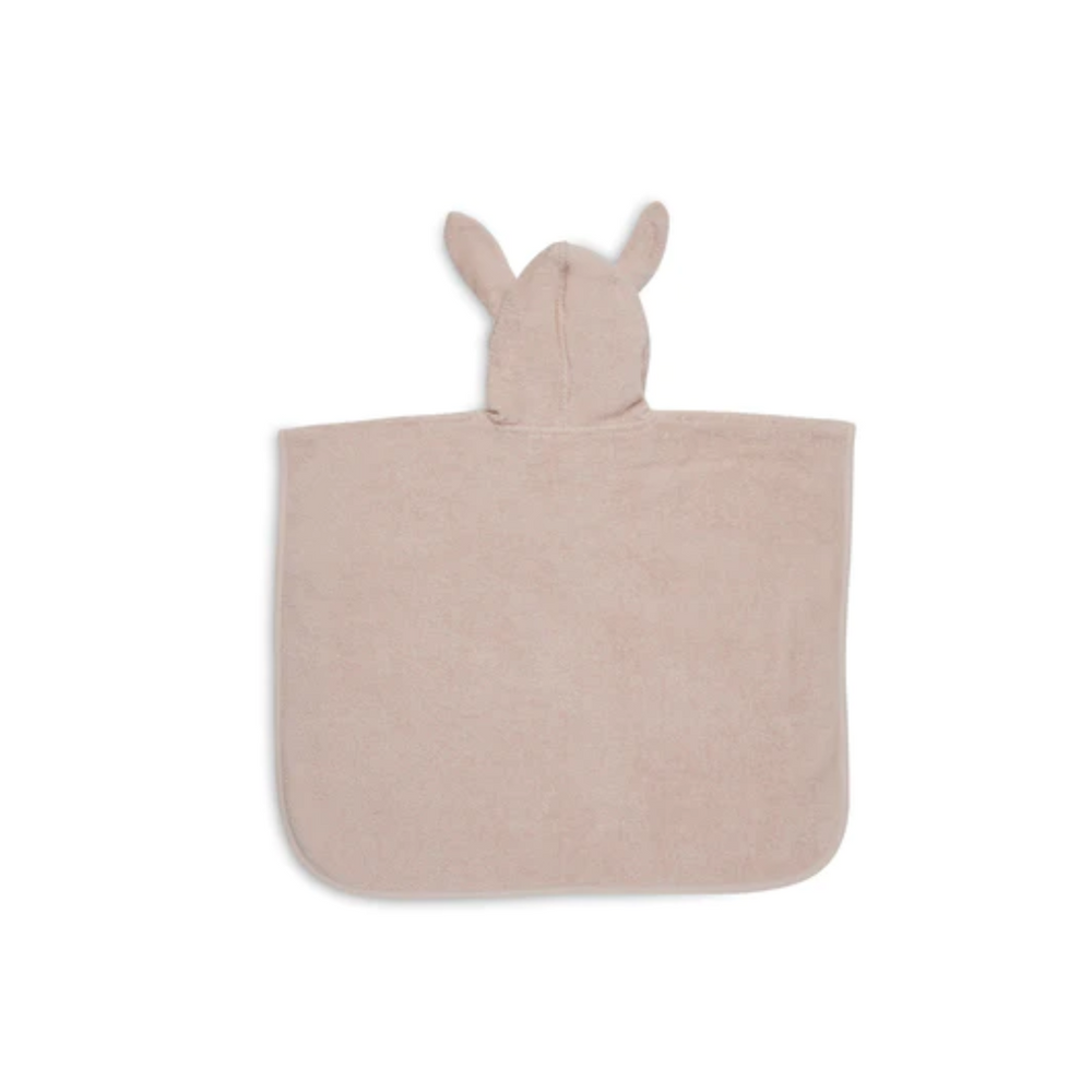 Poncho oreille de lapin rose