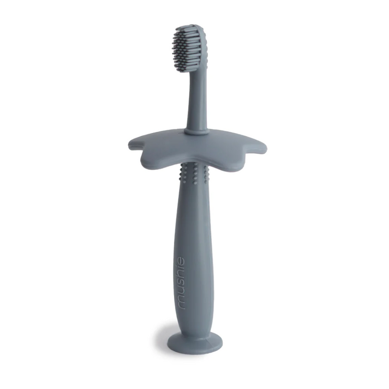 Brosse à dent silicone bleu