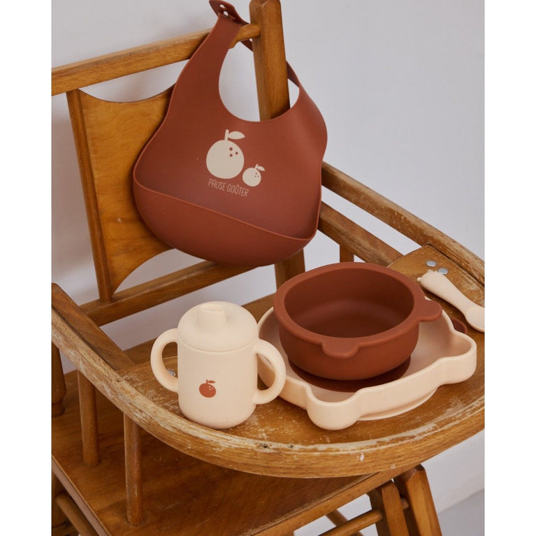 Coffret premier repas bébé silicone - Petit déj