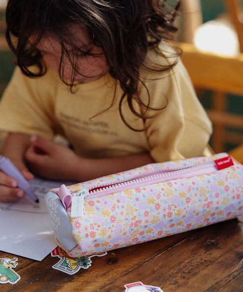 Trousse Scolaire Retro Flowers
